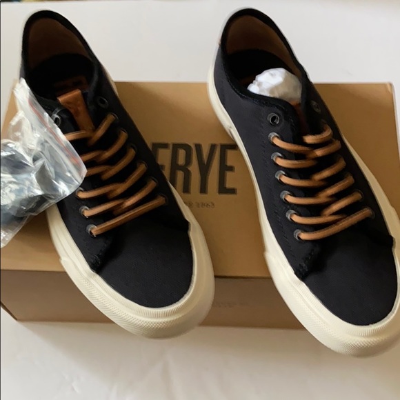 frye leather tennis shoes